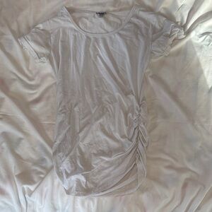 Elegant White Ruched Women's Top